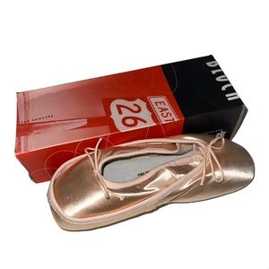 Bloch Sonata Pointe Shoes #S0130L Size 5 B Pink Dance Ballet Shoes Box